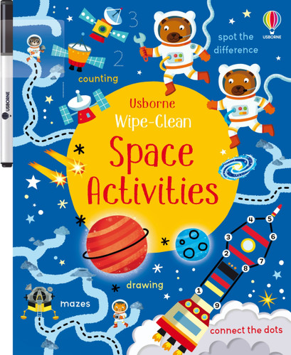 Wipe-Clean Space Activities (Wipe-clean Activities #7) book cover by Kirsteen Robson
