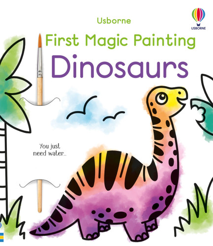 First Magic Painting Dinosaurs (First Magic Painting) book cover by Abigail Wheatley
