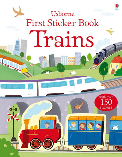 First Sticker Book Trains (First Sticker Books) book cover by Sam Taplin