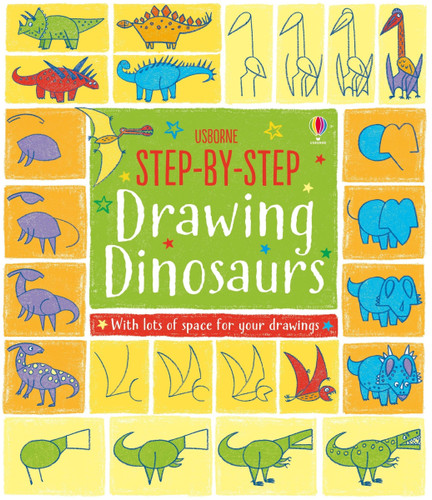 Step-by-Step Drawing Dinosaurs (Step-by-Step Drawing) book cover by Fiona Watt