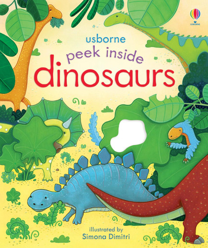 Peek Inside Dinosaurs (Peek Inside) book cover by Anna Milbourne