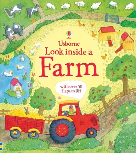 Look Inside a Farm (Look Inside) book cover by Katie Daynes