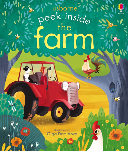 Peek Inside the Farm (Peek Inside) book cover by Anna Milbourne