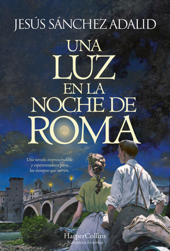Una luz en la noche de Roma (A Light in the Night of Rome) book cover by Jesús Sánchez Adalid