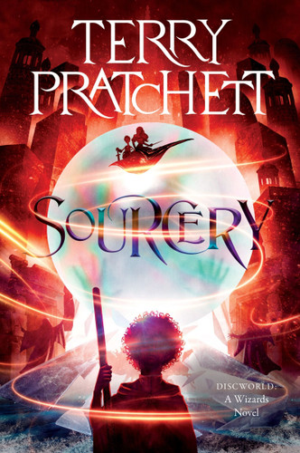 Sourcery: A Discworld Novel (Wizards #3) book cover by Terry Pratchett