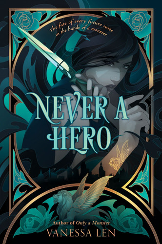Never a Hero (Only a Monster #2) book cover by Vanessa Len
