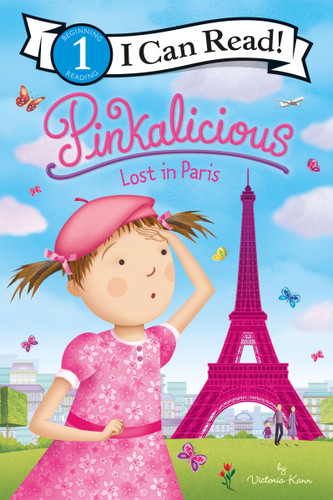 Pinkalicious: Lost in Paris (I Can Read Level 1) book cover by Victoria Kann