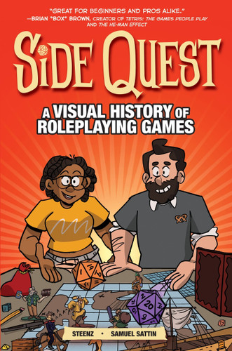 Side Quest: A Visual History of Roleplaying Games, A Graphic Novel book cover by Samuel Sattin