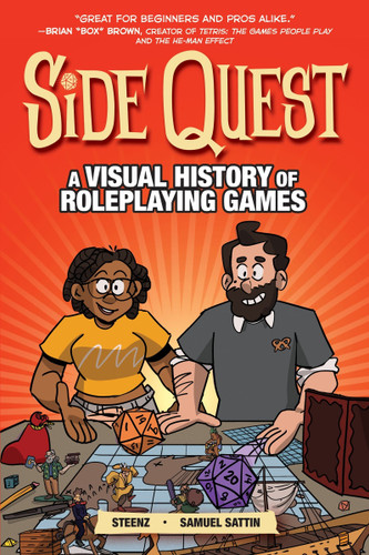Side Quest: A Visual History of Roleplaying Games, A Graphic Novel book cover by Samuel Sattin