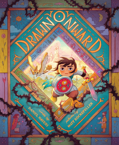 Drawn Onward book cover by Daniel Nayeri