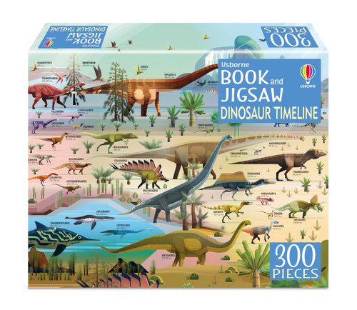 Usborne Book and Jigsaw Dinosaur Timeline (Usborne Book and Jigsaw) book cover by Rachel Firth