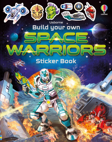 Build Your Own Space Warriors Sticker Book (Build Your Own Sticker Book) book cover by Simon Tudhope