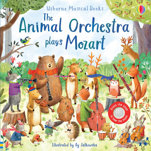 The Animal Orchestra Plays Mozart (Musical Books) book cover by Sam Taplin