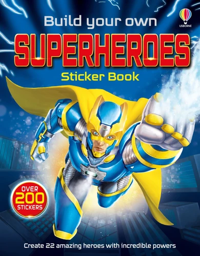 Build Your Own Superheroes Sticker Book (Build Your Own Sticker Book) book cover by Simon Tudhope