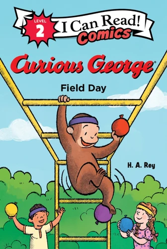 Curious George: Field Day (I Can Read Comics Level 2) book cover by H. A. Rey