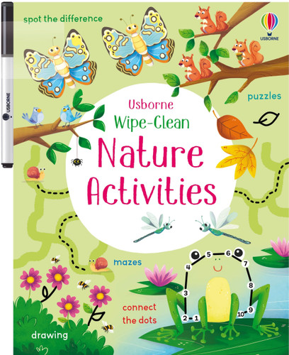 Wipe-Clean Nature Activities (Wipe-clean Activities) book cover by Kirsteen Robson