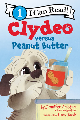Clydeo versus Peanut Butter (I Can Read Level 1) book cover by Jennifer Aniston