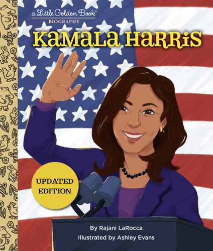 Kamala Harris: A Little Golden Book Biography (Little Golden Book Biographies) book cover by Rajani LaRocca