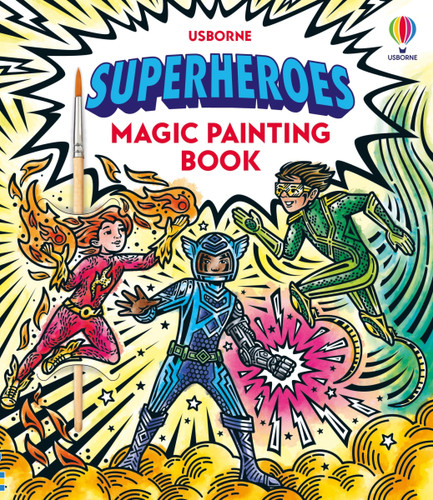 Superheroes Magic Painting Book (Magic Painting Books) book cover by Sam Baer