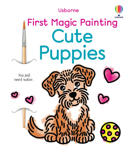 First Magic Painting Cute Puppies (First Magic Painting) book cover by Abigail Wheatley
