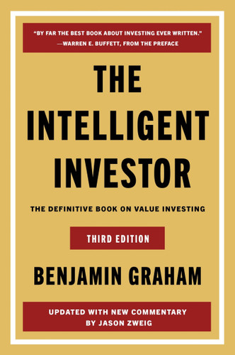 The Intelligent Investor Third Edition: The Definitive Book on Value Investing book cover by Benjamin Graham, Jason Zweig
