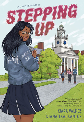 Stepping Up: A Graphic Memoir book cover by Kiara Valdez