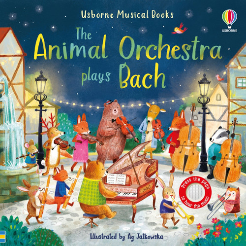 The Animal Orchestra Plays Bach (Musical Books) book cover by Sam Taplin