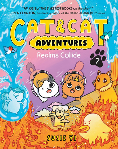 Cat & Cat Adventures: Realms Collide: A Graphic Novel (Cat & Cat Adventures #7) book cover by Susie Yi
