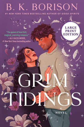 Grim Tidings (Large Print): A Novel (Ghosted #2) book cover by B.K. Borison