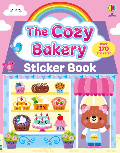 The Cozy Bakery Sticker Book (Cozy Sticker Books) book cover by Lesley Sims