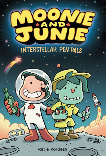 Moonie and Junie: Interstellar Pen Pals: A Graphic Novel (Moonie and Junie #1) book cover by Katie Kordesh
