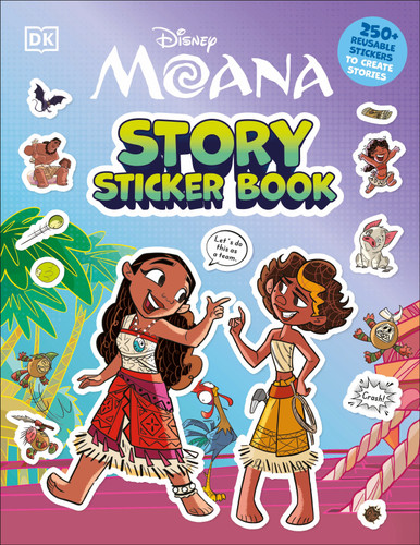 Disney Moana Story Sticker Book book cover by DK