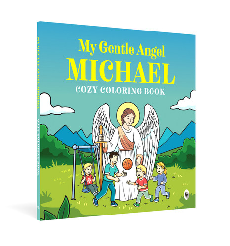 My Gentle Angel Michael: Cozy Coloring Book book cover by White Arrow Books