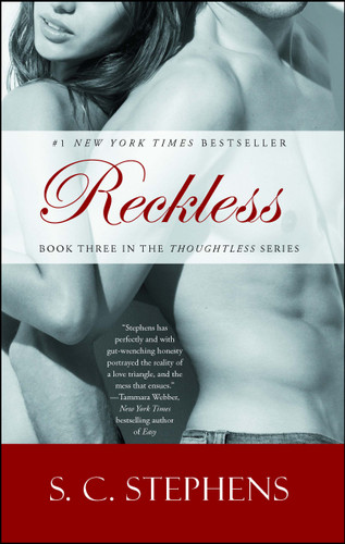 Reckless (Thoughtless) book cover by S.C. Stephens