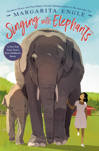 Singing with Elephants book cover by Margarita Engle