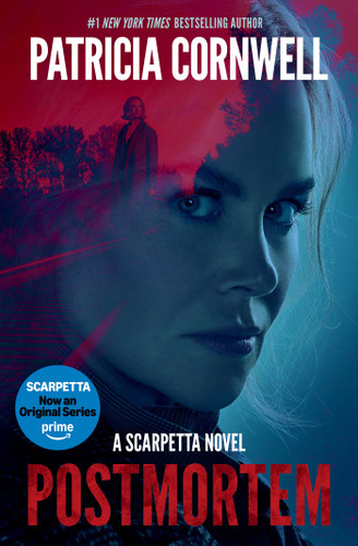 Postmortem book cover by Patricia Cornwell