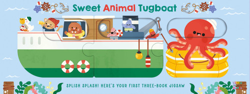 Sweet Animal Tugboat (Animal Train) book cover by Little Genius Books