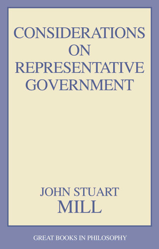 Considerations on Representative Government book cover by John Stuart Mill