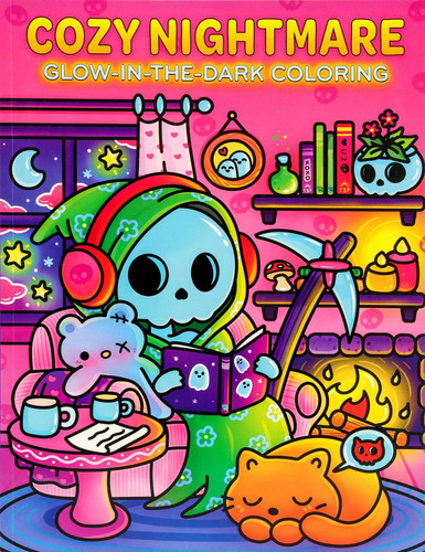 Cozy Nightmare Glow-in-the-Dark Coloring (Cozy Glow-in-the-Dark Coloring) book cover by Editors of Thunder Bay Press
