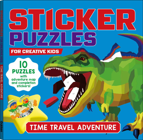 STICKER PUZZLES; TIME TRAVEL ADVENTURE: For Creative Kids (STICKER PUZZLES) book cover by Gakken early childhood experts