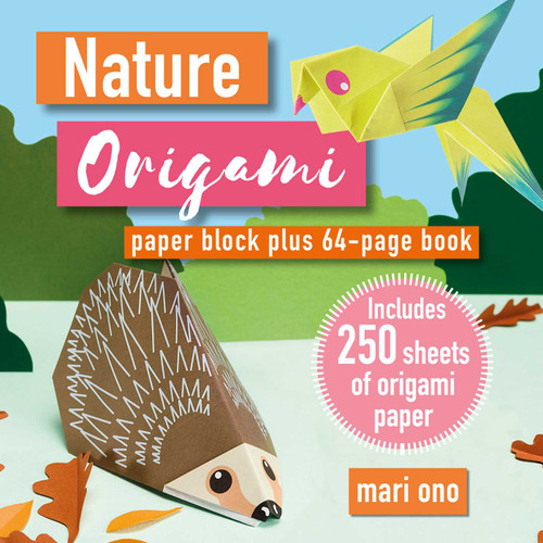 Nature Origami: Paper block plus 64-page book book cover by Mari Ono