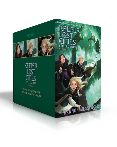 Keeper of the Lost Cities Collection Books 1-5 (Boxed Set): Keeper of the Lost Cities; Exile; Everblaze; Neverseen; Lodestar (Keeper of the Lost Cities) book cover by Shannon Messenger
