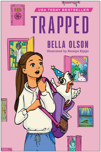 Trapped book cover by Bella Olson