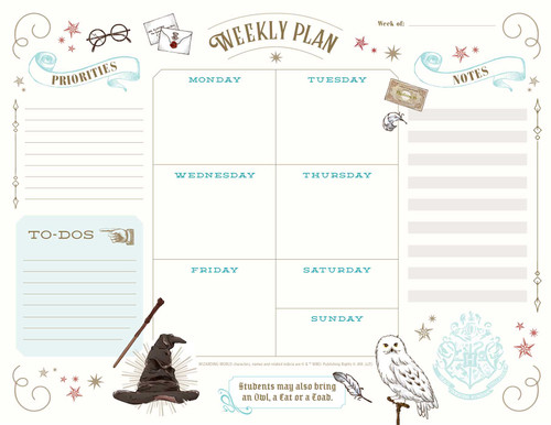 Harry Potter: Weekly Planner Notepad: (Harry Potter School Planner, Harry Potter Gift, Harry Potter Stationery, Undated Planner) (Harry Potter) book cover by Insights