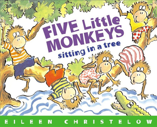 Five Little Monkeys Sitting in a Tree book cover by Eileen Christelow