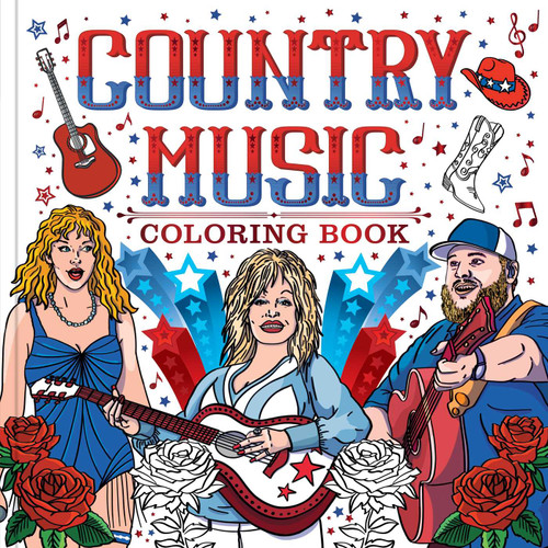 Country Music Coloring Book book cover by IglooBooks