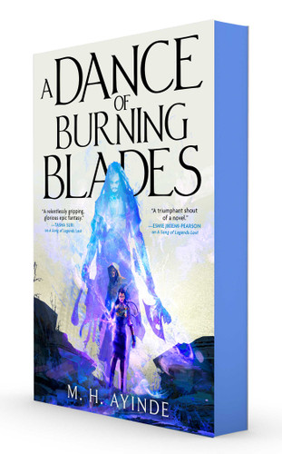 A Dance of Burning Blades (Invoker Trilogy) book cover by M. H. Ayinde