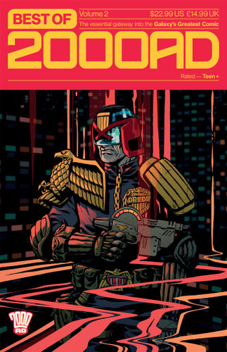 Best of 2000 AD Volume 2: The Essential Gateway to the Galaxy's Greatest Comic (Best of 2000 AD) book cover by Al Ewing, Colin Wilson, Pat Mills, Kevin O'Neill, Alan Moore, Steve Dillon, John Higgins, John Wagner, Mick McMahon, Tom Shapira