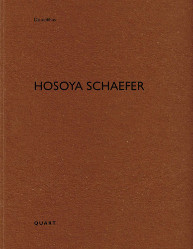 Hosoya Schaefer: De aedibus (De aedibus) book cover by 