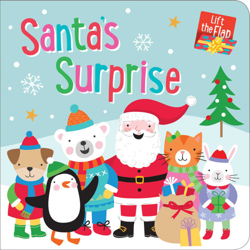 Santa's Surprise: Chunky Lift-the-Flap Board Book: With 5 fun flaps to lift! book cover by 